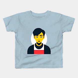 Attentive Guy Kids T-Shirt